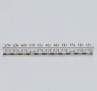 New for 486A-486B Listed 9 Terminal Aluminum Neutral Bar Grounding Lug Tin Plated 600V for Electrical Earth Connector