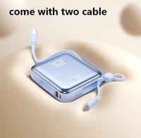 KEKO W506 NUEVO PD 22.5W/15W Banco de Energía Inalámbrico de Alta Capacidad 10000mAh Ultra Delgado Mini Portátil Carga Rápida Entrada Tipo-C