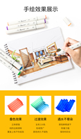 Supérieure 216 couleurs haute qualité pointe fine l'alcool ensemble de stylo marqueur
