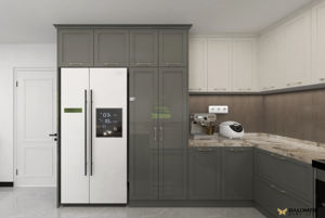 Kitchen Cabinet Melamine <b>Board</b> WoodenKitchen Cabinet Design Kitchen Furniture with Factory Price - Product Image 4