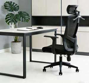 Silla de Oficina Ergonómica de Malla Reclinable, Tejido Transpirable de <span class=keywords><strong>Verano</strong></span>, Altura Ajustable, Sillas de Oficina Modernas de Malla, Silla para Visitantes - Product Image 6