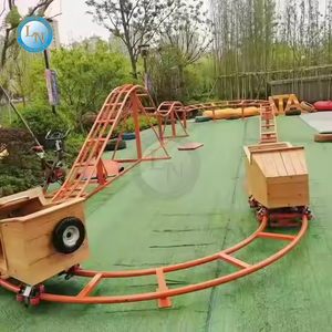 Parc d'attractions commercial <span class=keywords><strong>pas</strong></span> <span class=keywords><strong>cher</strong></span> non alimenté monter sur jardin arrière-cour montagnes russes pour enfants montagnes russes à pédale humaine à vendre - Product Image 5
