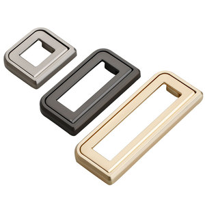 Drawer <b>Handle</b> 6316 Pearl <b>Black</b> Zinc Alloy Minimalist Design For Furniture Cabinet Hardware Easy Installation - Product Image 2