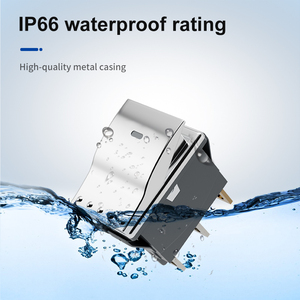 YHKJ interrupteur en forme de navire en métal 24V bouton à bascule 4/<span class=keywords><strong>6</strong></span> broches étanche puissance clé autobloquante grand courant 20A deux vitesses - Product Image 2