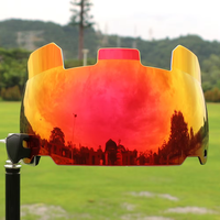 Visière de casque de football OEM personnalisée anti-buée et anti-rayures, transparente, fumée ou teintée, pour équipes de football américain, vente en gros