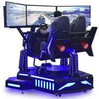 Videojuego de Simulación de Carreras Dinámicas de Tres Ejes, Arcade VR, Entretenimiento Interior con Tres Pantallas Grandes, Operado con Monedas