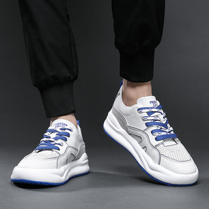 Zapatos Deportivos Blancos para Hombre, con Cordones y Estilo Slip-On, Acolchados, Ligeros, Modernos, con Punta Cerrada y Antideslizantes - Product Image 3