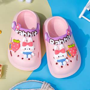 <span class=keywords><strong>Sandalias</strong></span> Infantiles <span class=keywords><strong>de</strong></span> Verano con Punta Cerrada, Antideslizantes, con Dibujos Animados <span class=keywords><strong>de</strong></span> Conejo y Oso, <span class=keywords><strong>para</strong></span> Niñas y Niños, <span class=keywords><strong>para</strong></span> el Hogar y el <span class=keywords><strong>Baño</strong></span>, con Suela Suave - Product Image 4