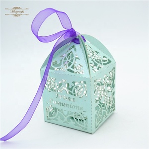 Cajas de Regalo para bautizo, recuerdo de primera comunión, corte láser - Product Image 5
