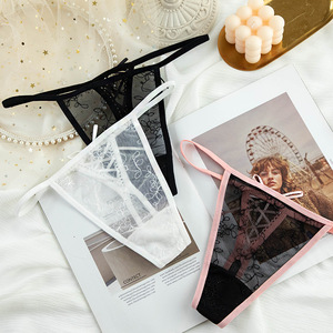 Commercio all'ingrosso Più Caldo Cintura Regolabile T-Back Vita Bassa Femminile G-String Perizoma Trasparente Mutandine <span class=keywords><strong>Sexy</strong></span> - Product Image 4