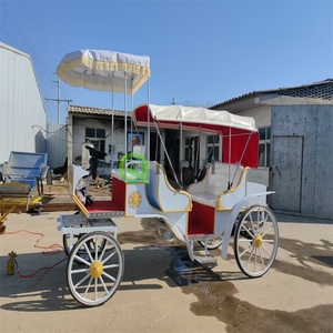 इलेक्ट्रिक वेडिंग हॉर्स कैरिज वाहन वाहन वाहन वाहन की टायर बैटरी संचालित खिलौना घोड़ा गाड़ी - Product Image 5