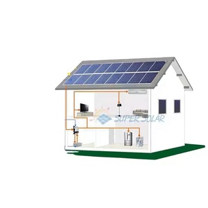 ชุดพลังงานแสงอาทิตย์ PWM ระบบพลังงานแสงอาทิตย์ไฮบริด5KW 3kW 10KW ปิดกริดแบตเตอรี่ลิเธียมสำหรับบ้าน - Product Image 4