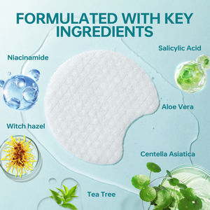 Tampons de réjuvénation à l'acide salicylique en gros, marque privée, tampons en coton biologiques pour le nettoyage en profondeur, exfoliants, contrôle de l'acné du <span class=keywords><strong>visage</strong></span> - Product Image 2