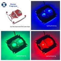 Refroidisseur d'eau pour processeur XHDIY PM-GTX édition Intel avec LED couleur magique (bleu/vert/rouge) Emballage en boîte