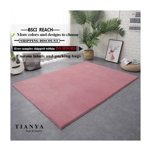 De lujo moderno sofá de la Sala de las niñas Rosa alfombra de piel - Product Image 1