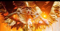 Costumes de scène de danse sur le thème de Cléopâtre dorée personnalisés, 100% polyester, ensembles de costumes exotiques pour discothèque, ouverture, anniversaire