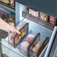 Conteneurs empilables transparents en PET pour la conservation des produits frais avec couvercle de suivi de la date, bacs de stockage pour fruits frais en gros
