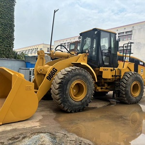 CAT 966G 2020 Model Wheel Loader 9 Ton Rated Load TCM Engine Hydraulic Pump 75KW Power Yellow Closed Cab Off-Road <b>Tires</b> - Product Image 3