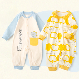 Biduole primavera e autunno tutina in cotone morbido per bambini vestiti autunnali traspiranti per neonati e bambine - Product Image 2
