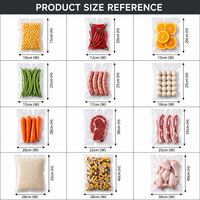 Sacs d'emballage alimentaire sous vide gaufrés PA/PE, pochettes scellées pour cuisson sous vide, congélation et stockage de viande, vente en gros, personnalisables, OEM