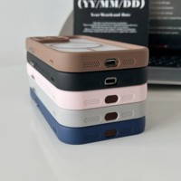 Coque arrière magnétique de haute qualité en TPU souple + PC compatible avec les étuis de téléphone portable iPhone 16 15 14 13 12 Pro Max