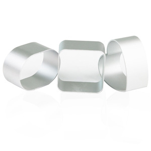 Aluminum Cookie Cutters 3Pcs Heart Oval Square Baking Molds For Cake Pastry - Product Image 4