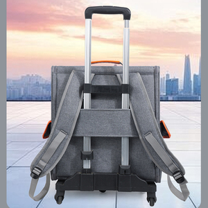 Mochila transportadora de mascotas 3 en 1 con ruedas desmontables, bolsa de viaje multifuncional para gatos, OEM - Product Image 5