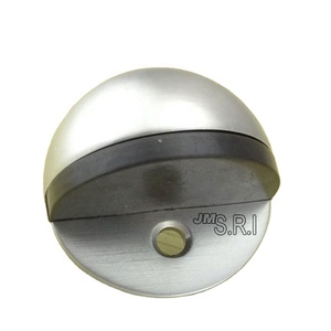 Fermaporta a Molla in Acciaio Inox e Lega di Zinco - Resistente Fermacancello per Porte Scorrevoli in Vetro con Design Moderno per Uso Alberghiero - Product Image 3