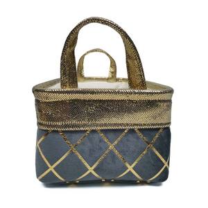 Panier de rangement rectangulaire <span class=keywords><strong>en</strong></span> <span class=keywords><strong>toile</strong></span> de taille personnalisée élégant <span class=keywords><strong>en</strong></span> or - Panier à linge avec poignées Roues Utilisation domestique Style sac - Product Image 6