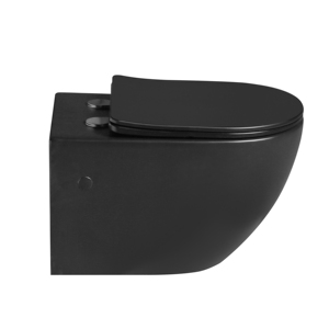 Phổ biến Matte màu đen treo tường nhà vệ sinh bát <span class=keywords><strong>WC</strong></span> thiết bị vệ sinh <span class=keywords><strong>P</strong></span>-trap không có vành tường-treo nhà vệ sinh - Product Image 5