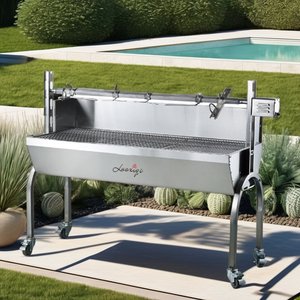 Factory Commercial 4 Gears Adjustable <strong>Charcoal</strong> Hanging Bbq <strong>Grill</strong> Smoker Bbq <strong>Grill</strong> Roast Whole <strong>Big</strong> For Family <strong>Big</strong> Party Use - Product Image 5