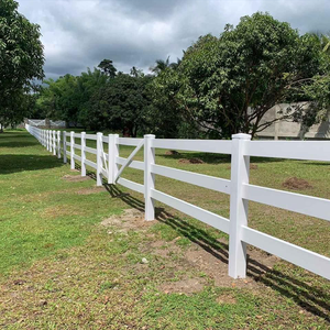 Clôture de ferme pour chevaux en PVC de qualité supérieure, 3 lattes - Product Image 6