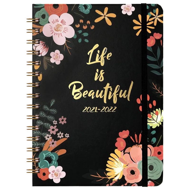 Juego de cuaderno y bolígrafos Logotipo personalizable Tapa dura 400 páginas Cuadernos planificadores