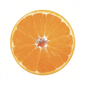 Asciugamano da spiaggia Buonic con stampa arancione, 148x150 cm, asciugamano rotondo per piscina e spiaggia - Product Image 1