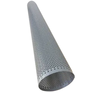 Water Filter Tube Seamless Welding ISO Pipe Filter Mesh Punched Round Hole Metal Stainless Steel GB 2B 5mm Welded Pipe Is Alloy