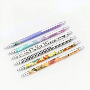 High Quality Custom Logo Slim Metal Click Ballpoint <b>Pens</b> 1.0 Mm Writing Width <b>Multiple</b> <b>Colors</b> Novelty Sublimation - Product Image 1