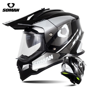 Casques de moto ECE22.06 SOMAN M10 Rally Casco, casques de cyclisme pour vélo, état neuf, mousse ABS, OEM ODM, agent de vente international - Product Image 6