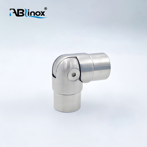 <strong>Handrail</strong> Hardware Fittings 304 316 Stainless Steel Railing Pipe Connector <strong>Handrail</strong> Elbow For Stair Balcony Railing Accessories - Product Image 4