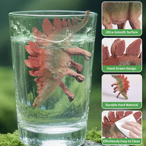 Giocattoli di Dinosauri 45 Pezzi, Set Educativo con Figure Realistiche di Dinosauri e Scatola Portaoggetti <span class=keywords><strong>a</strong></span> Forma di Testa di T-Rex, Set di Dinosauri in Plastica Sicura per Bambini - Product Image 3
