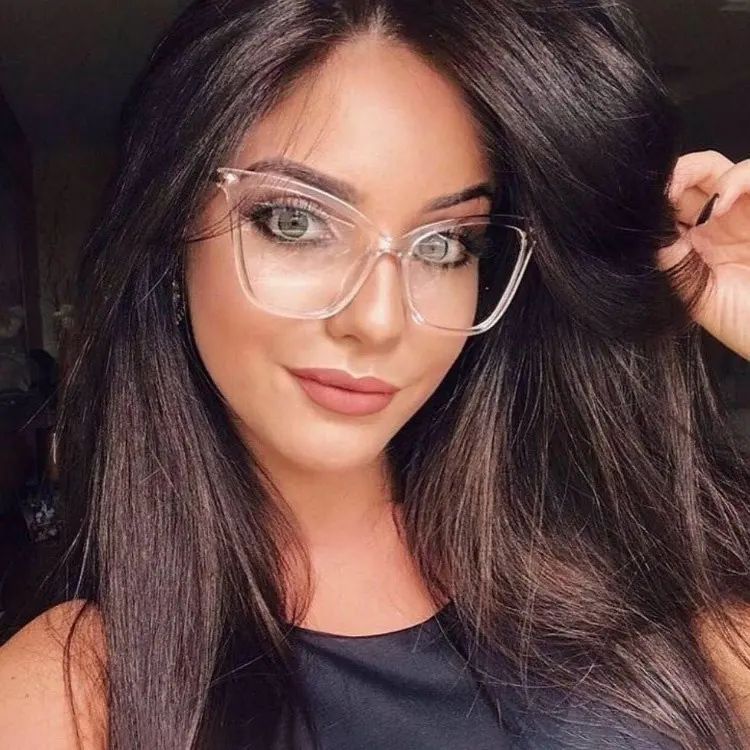 10263 Superhot Eyewear 2019 Clear Lens Eyeglasses Frame Women Cat Eye Glasses