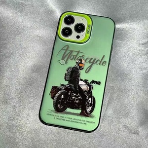 <span class=keywords><strong>Coque</strong></span> de protection givrée argentée populaire pour <span class=keywords><strong>iPhone</strong></span> 15 14 13 <span class=keywords><strong>12</strong></span> 11 Plus 17 Pro Max, motif <span class=keywords><strong>moto</strong></span> garçon - Product Image 5