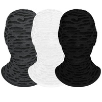 Nouveau style cagoule d'Halloween sans tête, design transparent ajouré, masque intégral amusant pour déguisement, jeu de rôle, pêche et sports