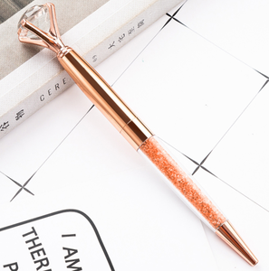 Bolígrafo <span class=keywords><strong>de</strong></span> Cristal con Cuerpo <span class=keywords><strong>de</strong></span> Diamantes, Recarga Suave <span class=keywords><strong>de</strong></span> 1.0 mm, Logotipo Personalizado, Regalo Promocional para Oficina, Escuela y Estudiantes - Product Image 6