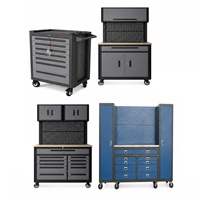 Armoire à outils combinée pour réparation automobile, panneau suspendu pour concessionnaires 4S, chariot à outils mobile épaissi à 7 tiroirs HS-207 grande capacité