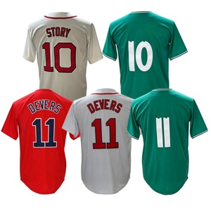 Venta al por mayor: Nueva camiseta de béisbol americana cosida 2026 - 16 Jarren Duran, 34 David Ortiz, 19 Roman Anthony, 10 Story, 11 <span class=keywords><strong>Rafael</strong></span> Devers - Product Image 6