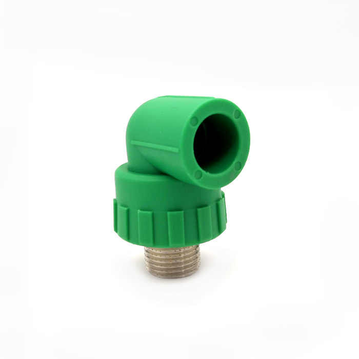 China plastic PPR pipe fitting 90 degree male threaded elbow