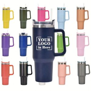 <span class=keywords><strong>Vaso</strong></span> Térmico de Viaje de Acero Inoxidable con Recubrimiento y Logotipo Personalizado, 40 oz, con Asa, Tipo <span class=keywords><strong>Stanley</strong></span> Cup, <span class=keywords><strong>Vaso</strong></span> Aislado, Gobelet Isotherme - Product Image 1