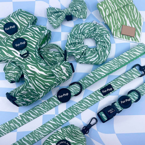 Atacado Pet Harnesses Custom Logo Poliéster Dog Harness Sets Luxo Ajustável Pet Dog Leash Harness Sets - Product Image 2