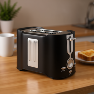 محمصة خبز ديلونجي من الفولاذ المقاوم للصدأ بشريحتين، قوة 1200 واط، مؤقت ميكانيكي، جهاز لتحميص الخبز - Product Image 2