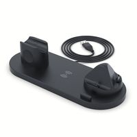 Support de chargeur sans fil 15W, station de charge rapide 6 en 1